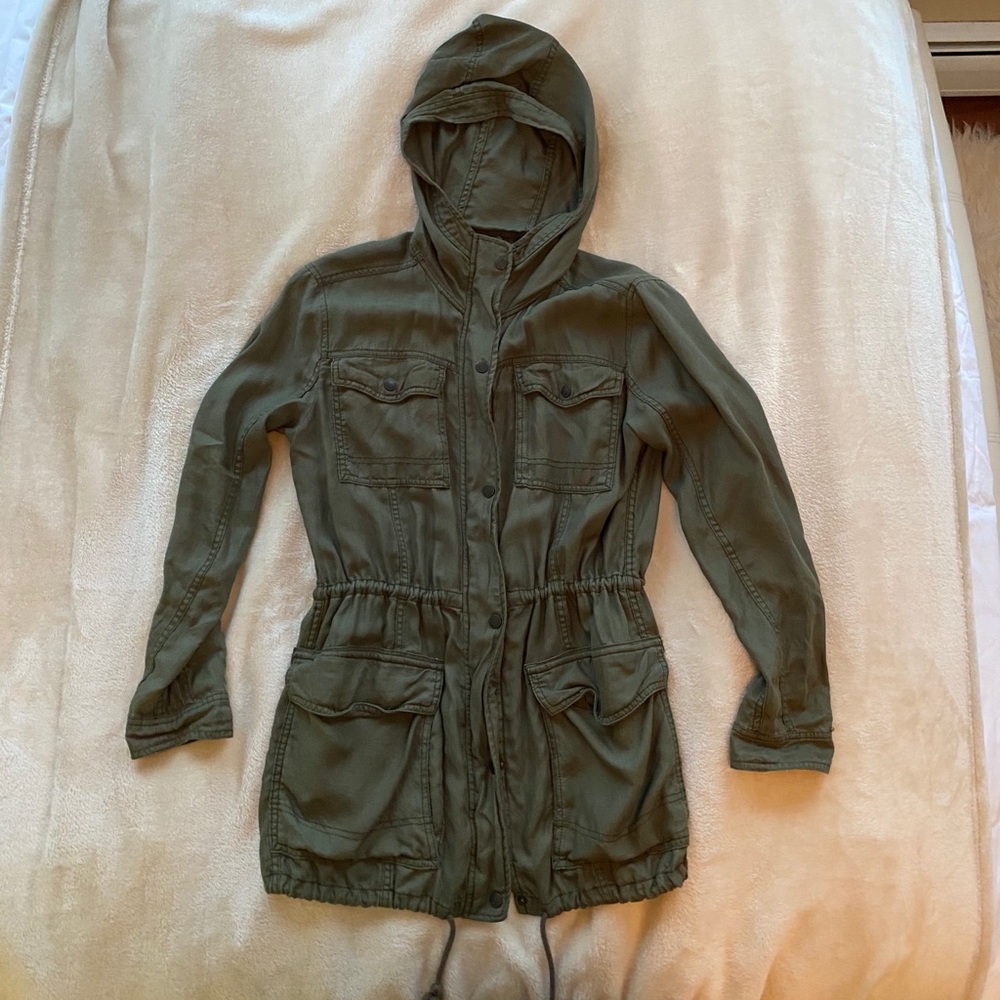 Abercrombie and Fitch green military jacket